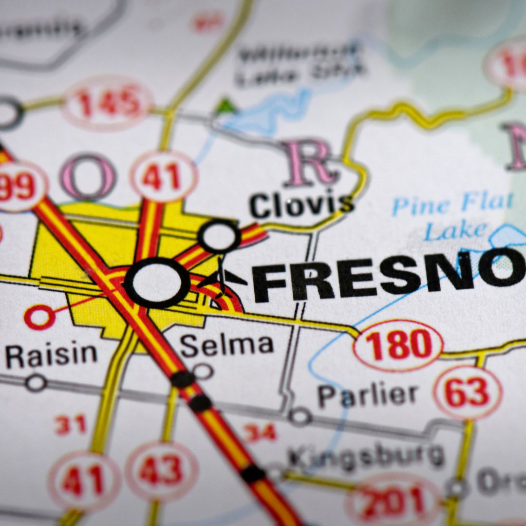 Fresno/Clovis map